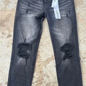 Purple brand Distressed Black jeans